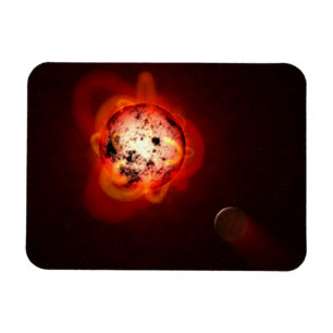 Red Dwarf Star Orbited By A Hypothetical Exoplanet Magnet