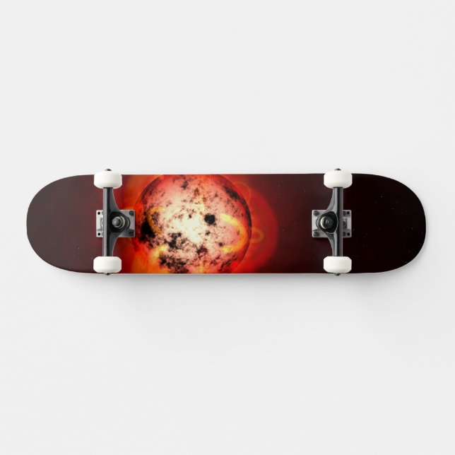 Red Dwarf Star Orbited By A Hypothetical Exoplanet Skateboard (Horz)