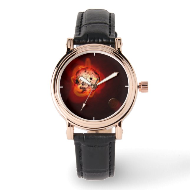 Red Dwarf Star Orbited By A Hypothetical Exoplanet Watch (Front)