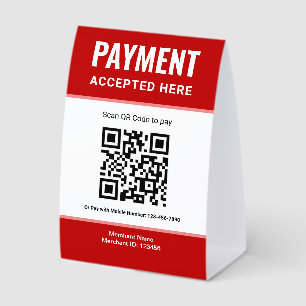 Red e-Wallet Scan to Pay QR Code Payment