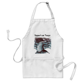Red Eagle - Patriotic, Support our Troops Standard Apron