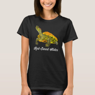 Red Eared Slider Turtle  For Turtle Lovers T-Shirt