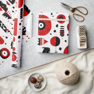 Red Earth: Native American Patterns Wrapping Paper