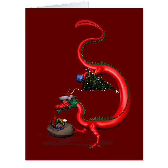 Red Eastern Dragon Santa Claus (Front)