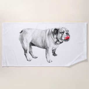 red-edge stance, bulldog beach towel