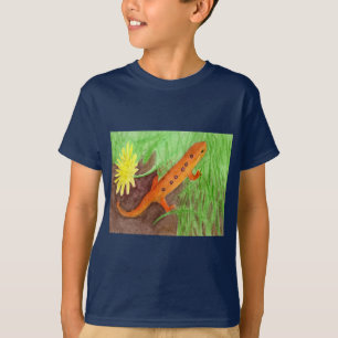 Red Eft Easter Newt Watercolor T-Shirt