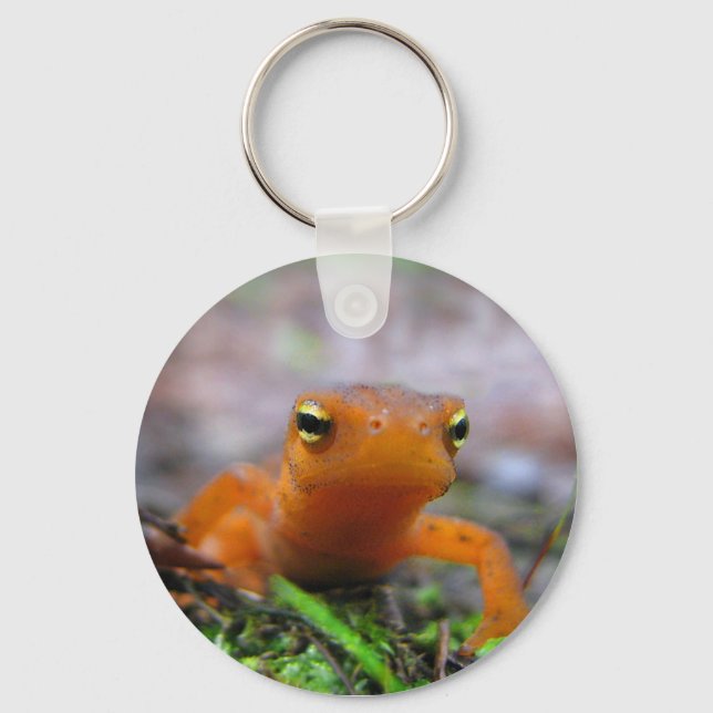 Red Eft Keychain (Front)