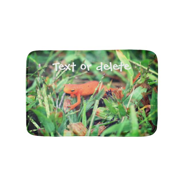 Red Eft Orange Salamander Nature 1  Bath Mat (Front)
