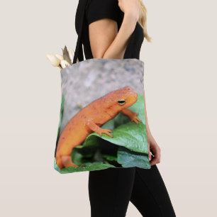 Red Eft Orange Salamander Nature #2  Tote Bag