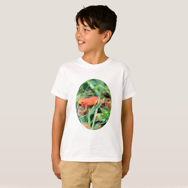 Red Eft Orange Salamander Nature   T-Shirt (Front Full)