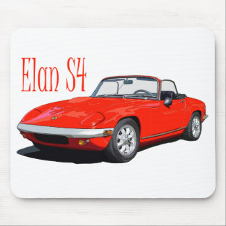 Red Elan S4 Mouse Pad