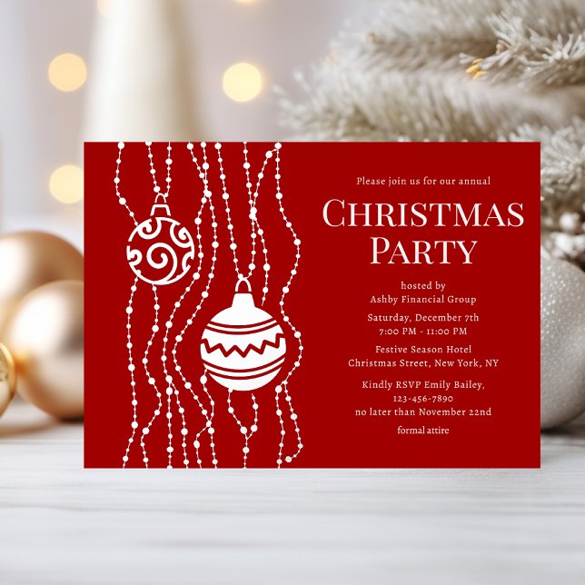Red Elegant Christmas Party Corporate Holiday (Creator Uploaded)