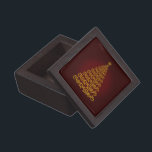 Red Elegant Christmas Tree Keepsake Box<br><div class="desc">Keepsake memory boxes bring together those precious gifts, mementos & souvenirs as a memory of a particular person, place or time. Wooden keepsake boxes are a beautiful way to store those special medals, letters, dog tags, family heirloom, coins, loose change, awards, jewellery or baby teeth. Boxes are an attractive container...</div>