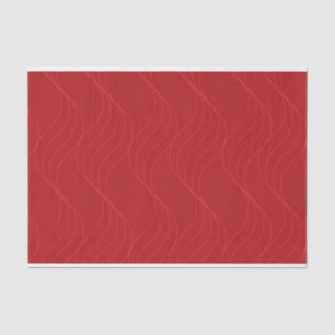 Red, elegant, simple modern cool wavy illustration tissue paper