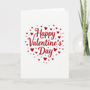 Red Elegant Valentines Day Card