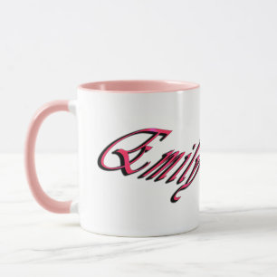 Red Emily Name, Mug