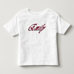 Red Emily Name, Toddler T-Shirt