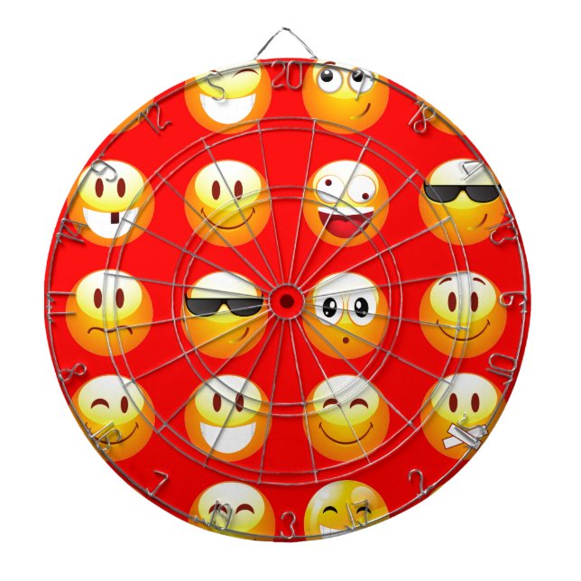 red emojis dartboard (Front)