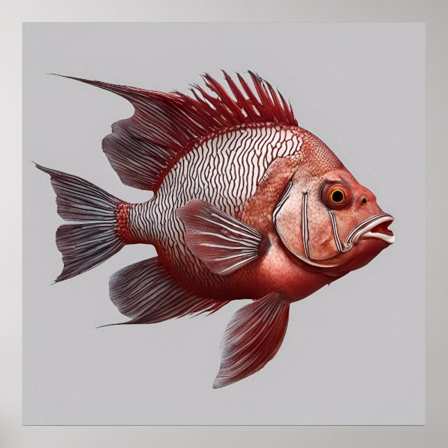Red Emperor - Fish Print (Front)