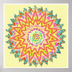 RED Energy Sparkling Healing Chakra Poster