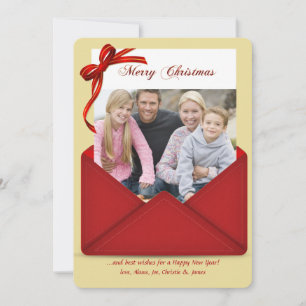 Red Envelope Holiday Photo Card