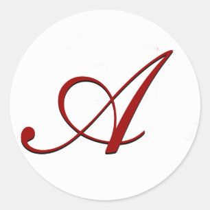 Red Envelope Seal with Monogram