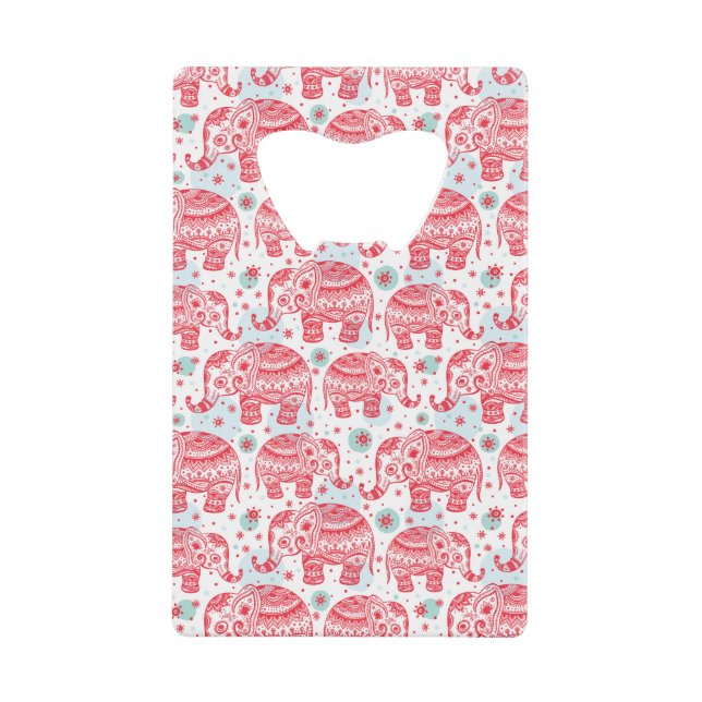 Red Ethnic Elephant Pattern (Front)