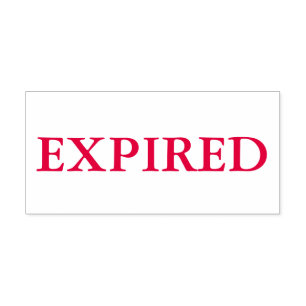 Red Expired Self-inking Stamp