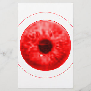 Red Eye Eyeball jGibney The MUSEUM Artist Serie Stationery