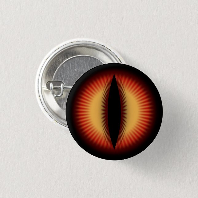 Red Eye of a dragon 3 Cm Round Badge (Front & Back)