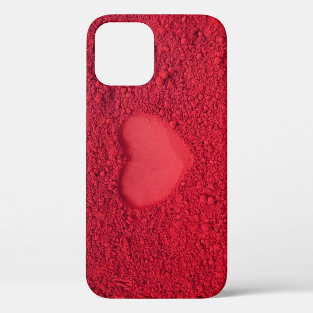 Red Eye Shadow Heart: Matte Cosmetic Texture Case-Mate iPhone Case (Back)