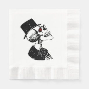 Red Eye Skeleton Napkin