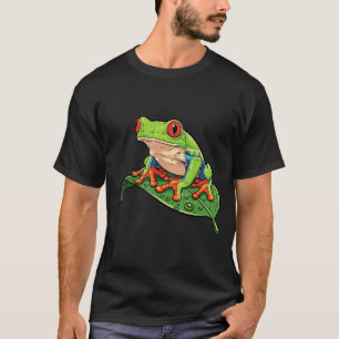 Red Eye Tree Frog On Leaf Rainforest Animal Men T-Shirt