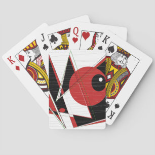 Red Eye Watching Playing Cards