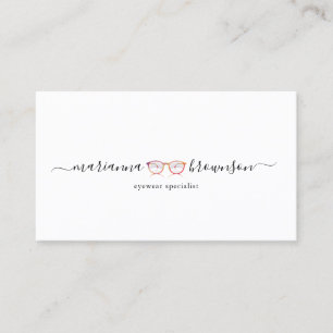 Red Eye wear Glasses Business Card
