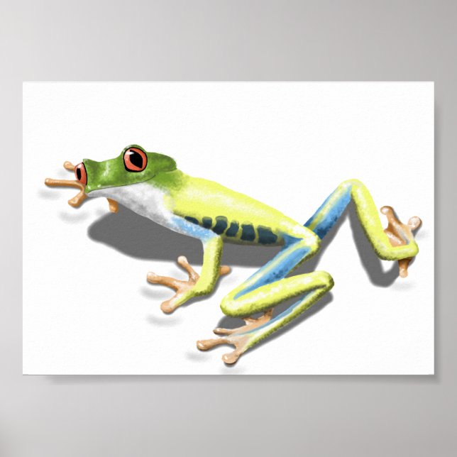Red Eyed Frog Poster (Front)