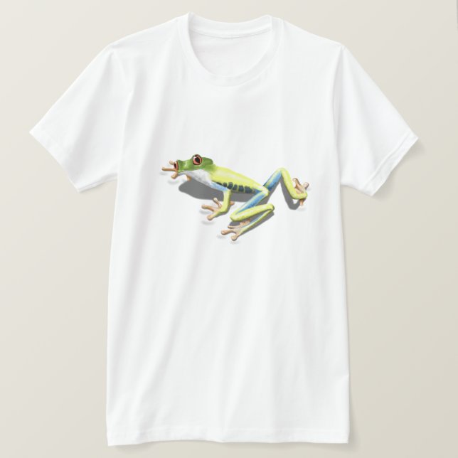 Red Eyed Frog T-Shirt (Design Front)