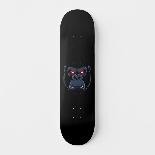 Red-eyed gorilla skateboard (Front)