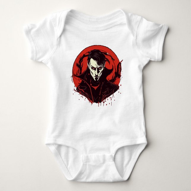 Red-Eyed Horror Baby Bodysuit (Front)