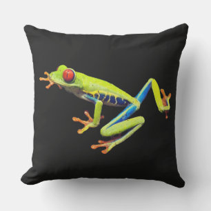 Red Eyed Painted Tree Frog Cushion