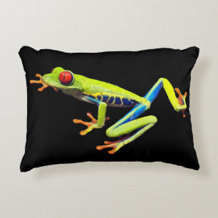 Red Eyed Painted Tree Frog  Decorative Cushion