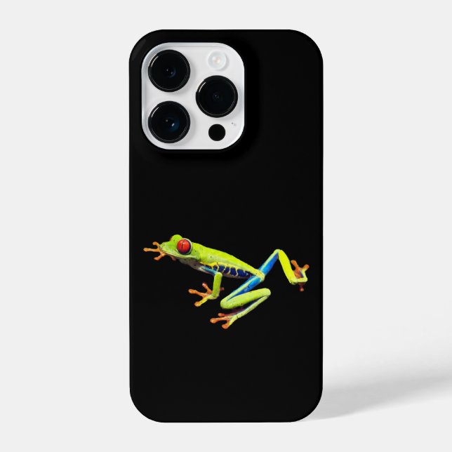 Red Eyed Painted Tree Frog  iPhone Case (Back)