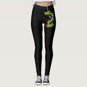 Red Eyed Painted Tree Frog Leggings