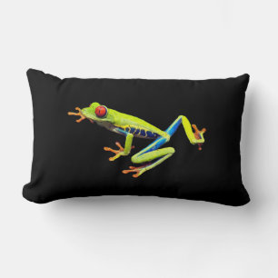 Red Eyed Painted Tree Frog Lumbar Cushion