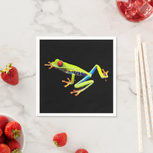 Red Eyed Painted Tree Frog Napkin