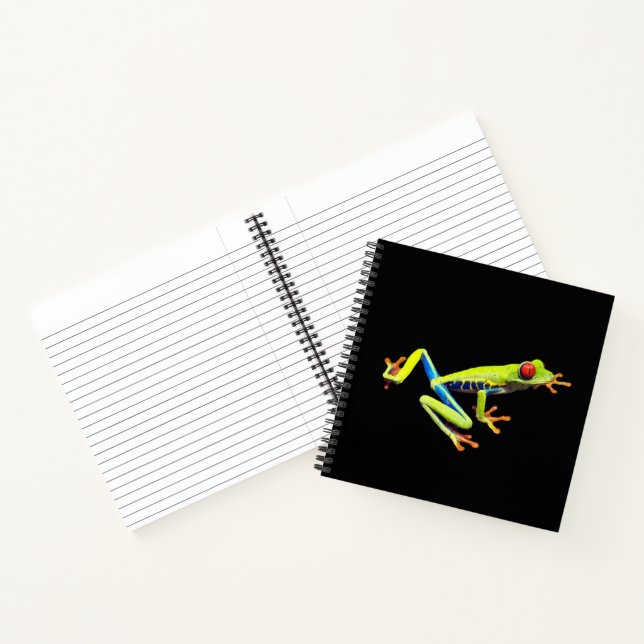 Red Eyed Painted Tree Frog  Notebook (Inside)