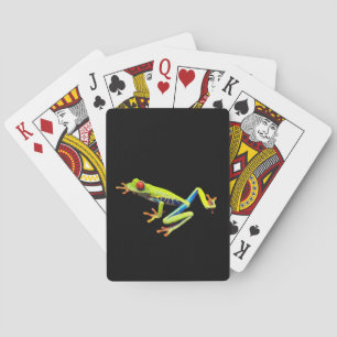 Red Eyed Painted Tree Frog  Playing Cards