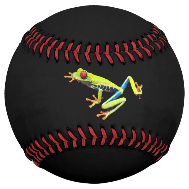 Red Eyed Painted Tree Frog  Softball (Front)