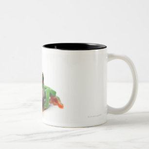Red eyed tree frog 2 Two-Tone coffee mug