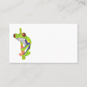 RED EYED TREE FROG BUSINESS CARD